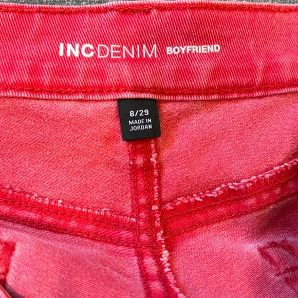 INC Denim Boyfriend Jeans, Size 8/29 - Picture 4 of 9